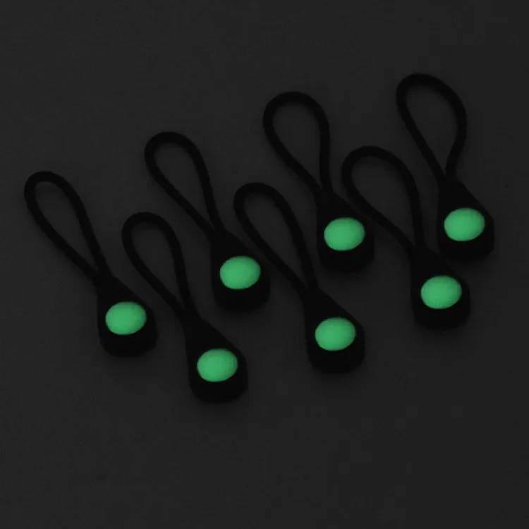 100pcs  Mountaineering Camping Backpack Zipper Pull Outdoor Anti-Lost Eye-Catching Luminous Accessories Self-Luminous Drawstring