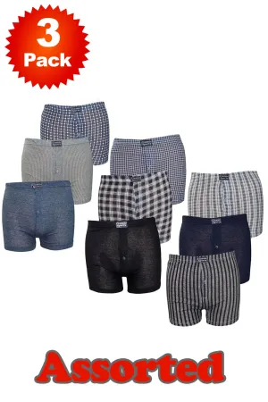 3 Pack Men Classic Sports Boxers