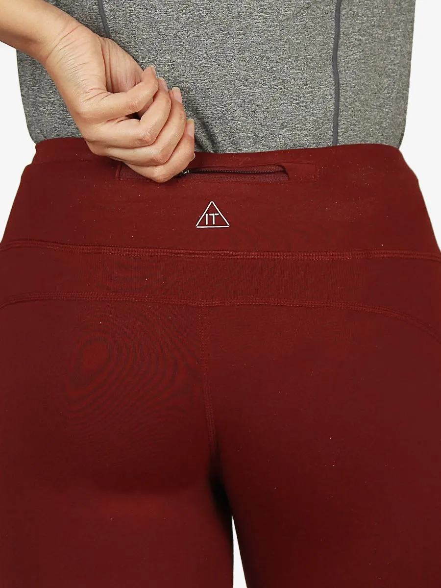 Active Force - Compression Tights - Maroon