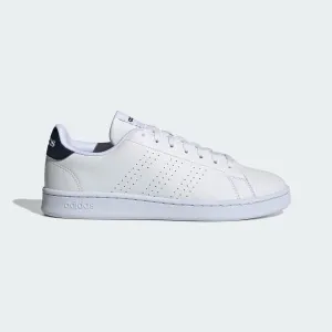 ADIDAS MEN'S ADVANTAGE WHITE/INK SNEAKER SHOE