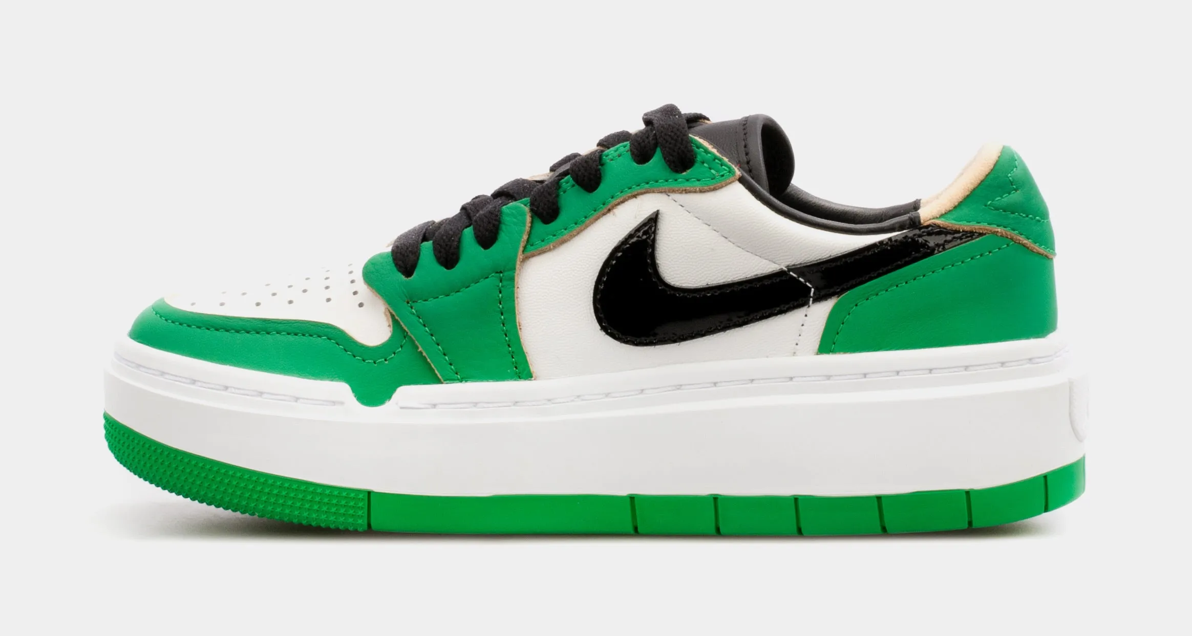 Air Jordan 1 Elevate Low Lucky Green Womens Lifestyle Shoes (Green/White)