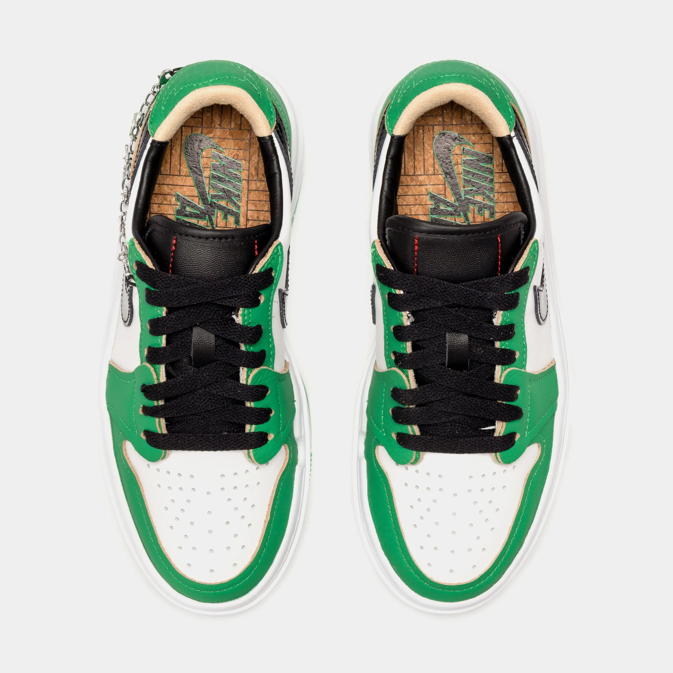 Air Jordan 1 Elevate Low Lucky Green Womens Lifestyle Shoes (Green/White)