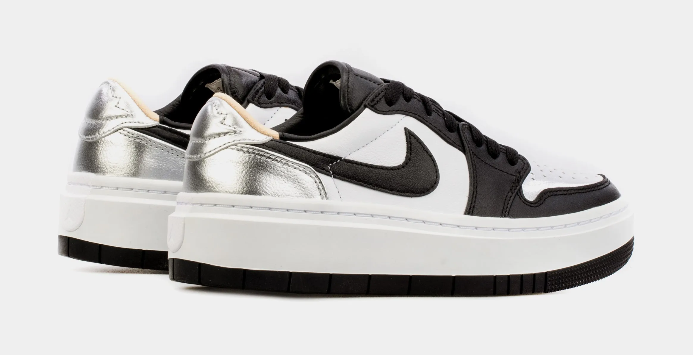 Air Jordan 1 Elevate Low Silver Toe Womens Lifestyle Shoes (Black/Grey) Free Shipping