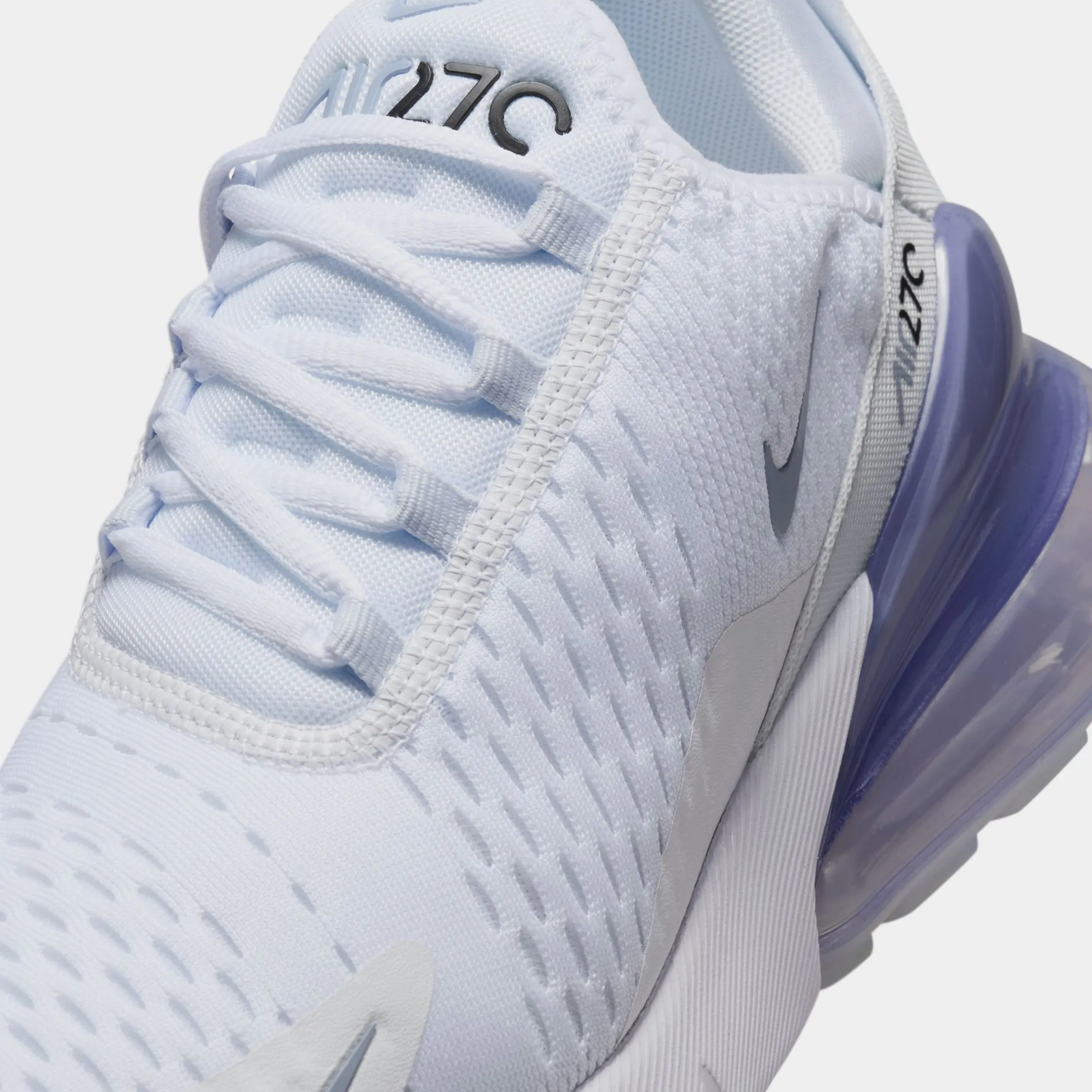 Air Max 270 Blue Whisper Womens Lifestyle Shoes (White/Football Grey/White/Blue Whisper)