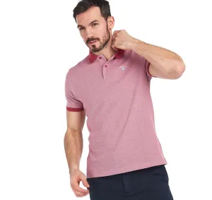 BARBOUR Sports Polo Mix Shirt - Men's - Raspberry