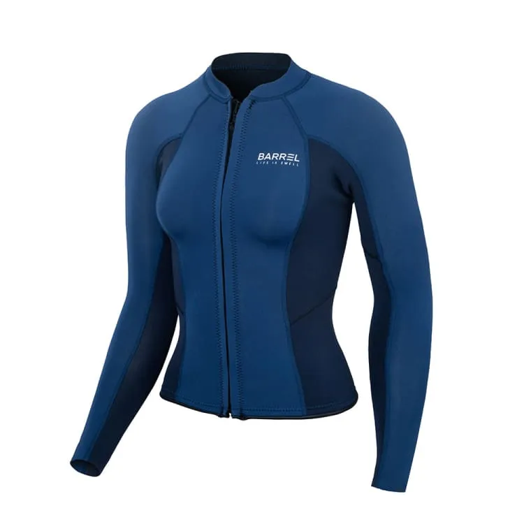 Barrel Women Active 2mm Neoprene Jacket-BLUE