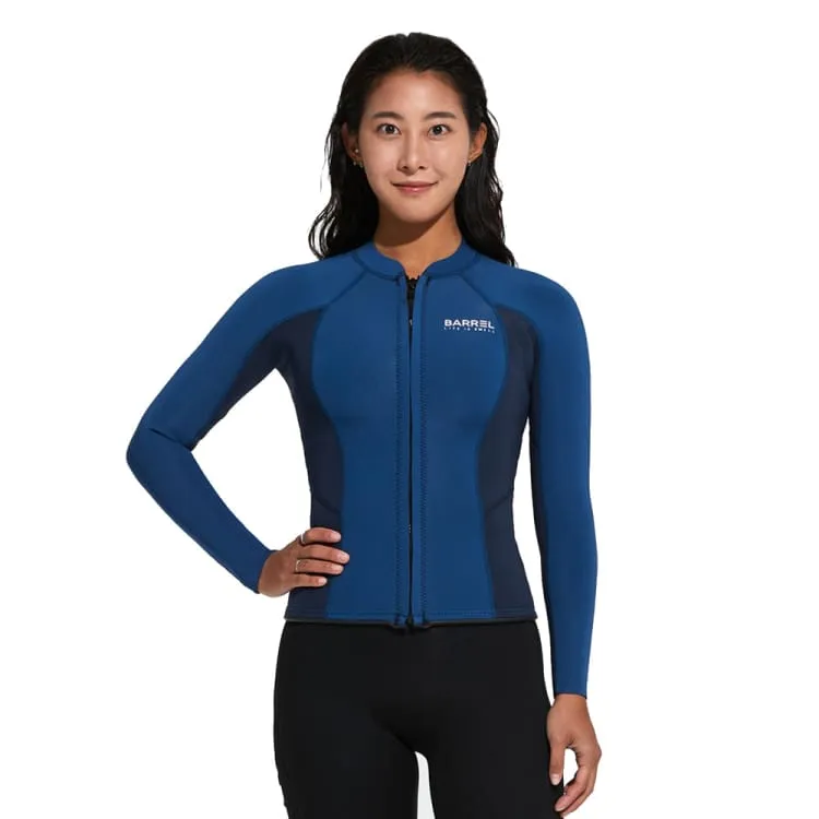 Barrel Women Active 2mm Neoprene Jacket-BLUE