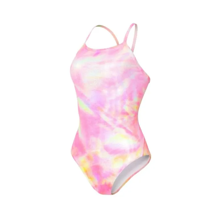 Barrel Women Reflection Holic V Back Swimsuit-PINK