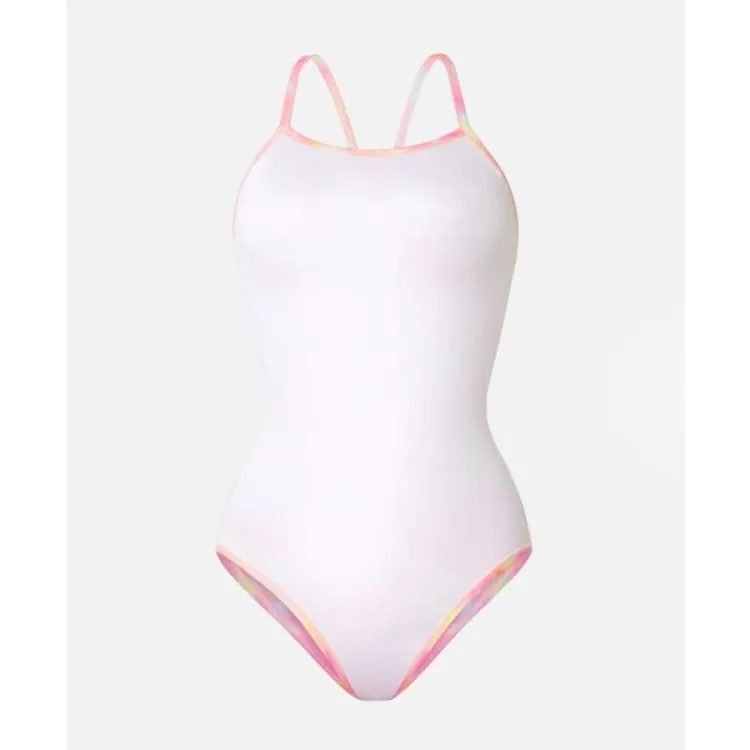 Barrel Women Reflection Holic V Back Swimsuit-PINK