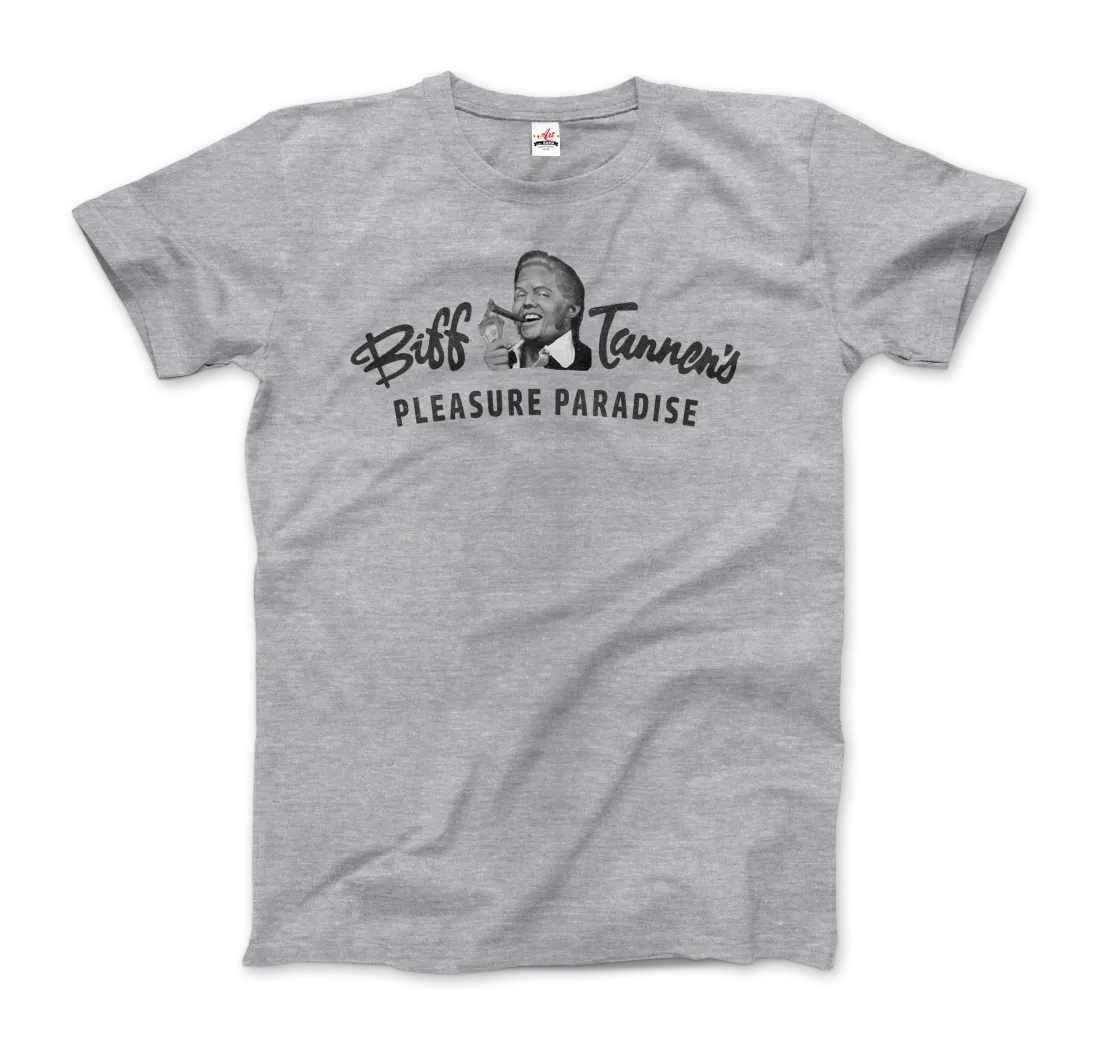 Biff Tannen's Pleasure Paradise Dusted Logo - Back to the Future T-Shirt