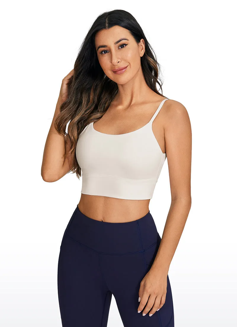 Brushed Nakedfeel Longline Bra Adjustable