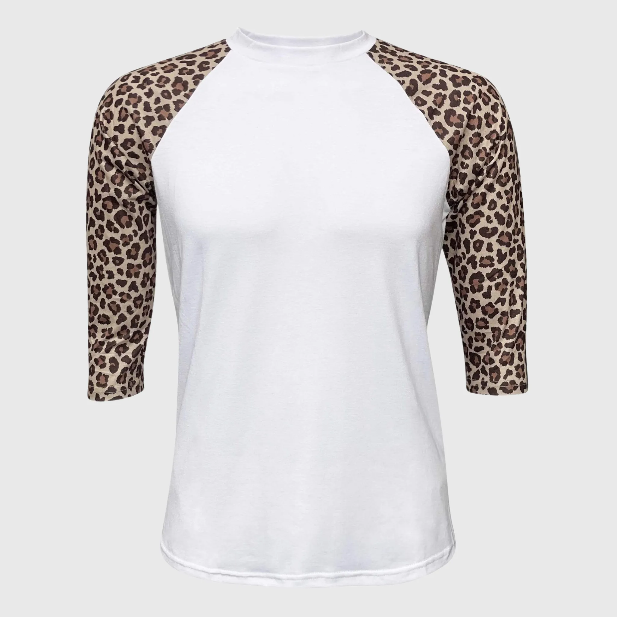 Cheetah White Polyester Top