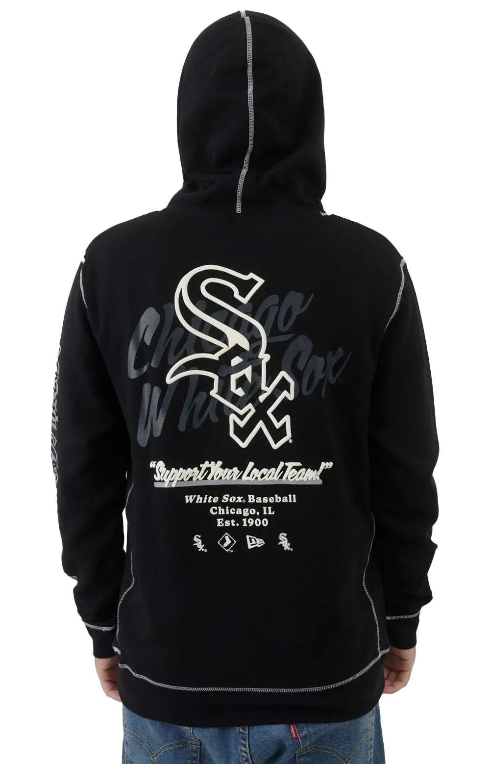 Chicago White Sox Split Design Pullover Hoodie