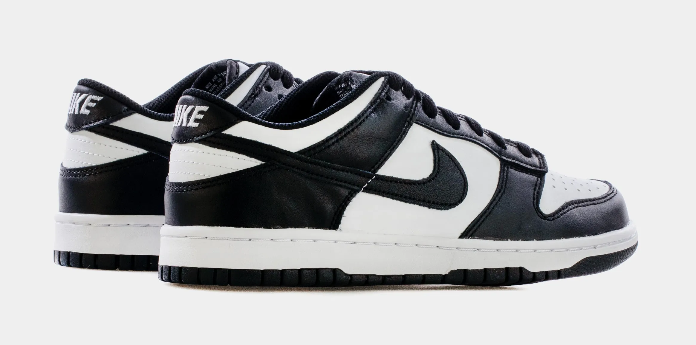 Dunk Low Retro Black White Grade School Lifestyle Shoes (White/Black) Free Shipping