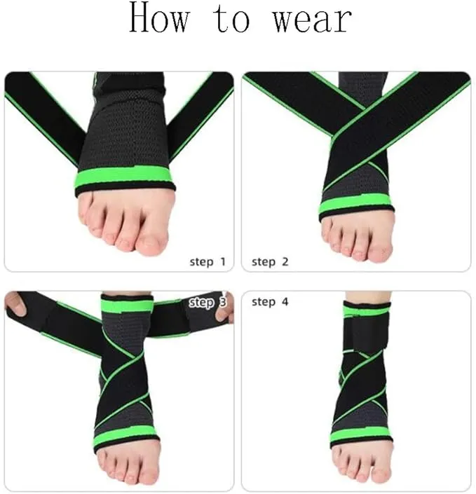 Elastic Strap Ankle Support Sports Basketball Outdoor Cycling Running Ankle Pressurized Protective Breathable Knitted Foot Protector