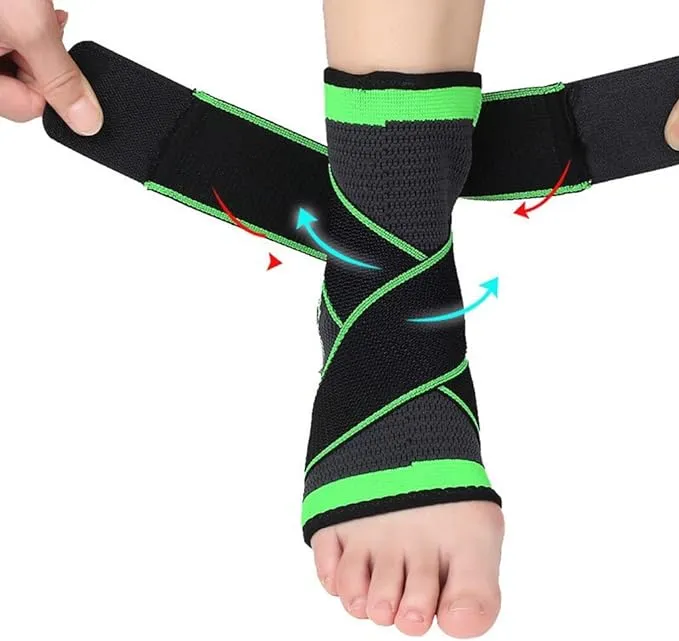 Elastic Strap Ankle Support Sports Basketball Outdoor Cycling Running Ankle Pressurized Protective Breathable Knitted Foot Protector