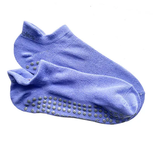 Emery Tab Back Grip Sock - Lilac/Grey