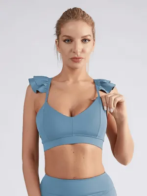 Fashion Solid Color Elastic Sports Bra for Women - SF1740