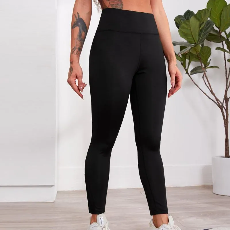 High-Waisted Yoga Tight-Fitting Elasticity Fitness Mesh Sports Leggings