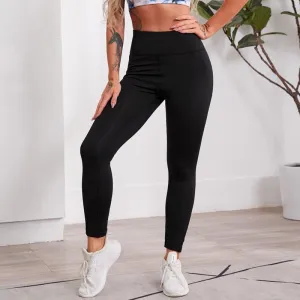 High-Waisted Yoga Tight-Fitting Elasticity Fitness Mesh Sports Leggings