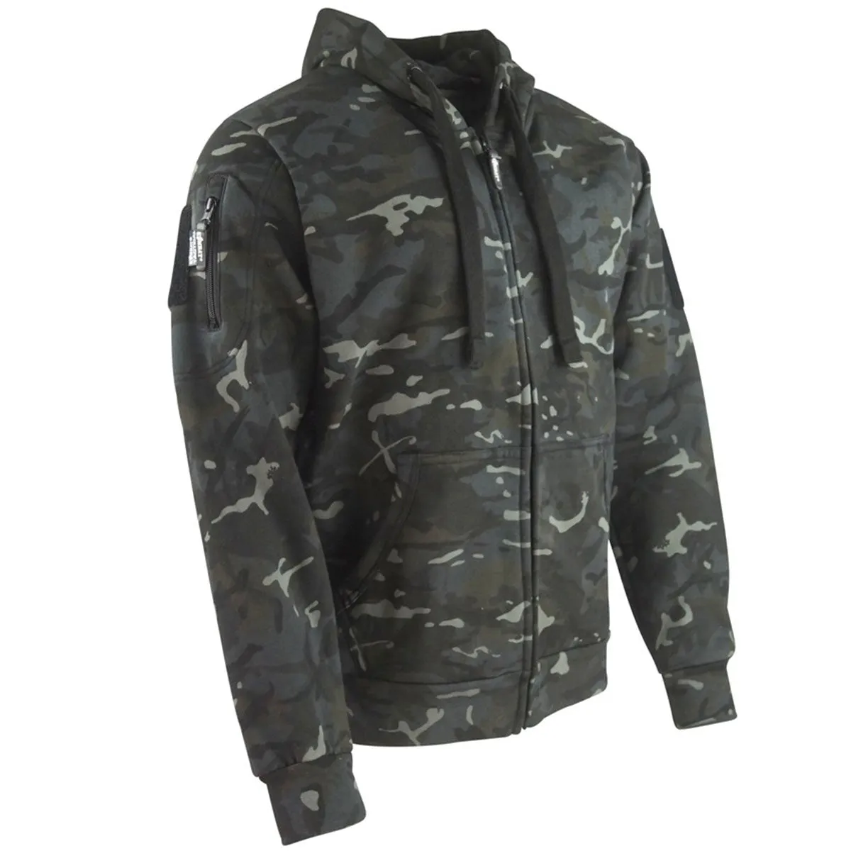 Kombat Spec-Ops Zipped Hoodie BTP Black Camo