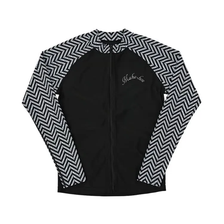 Maka-Hou Women Front Zip Rashguard-GIZA (Japanese Brand)