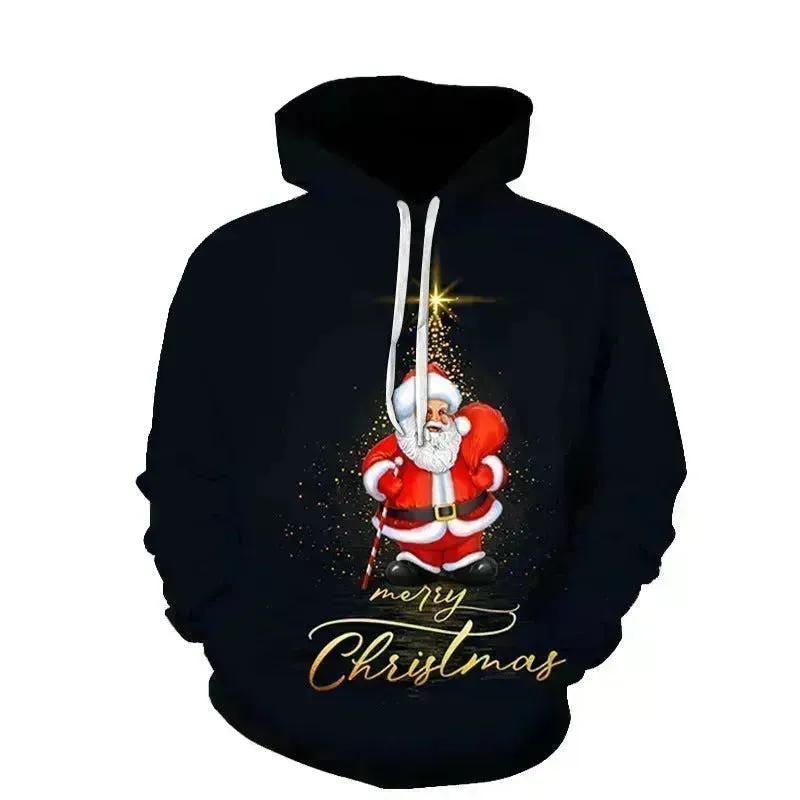 Men's And Women's Fashion Casual Printed Sports Off Hoodie Christmas Sweater pullover sweatshirt