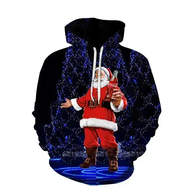 Men's And Women's Fashion Casual Printed Sports Off Hoodie Christmas Sweater pullover sweatshirt