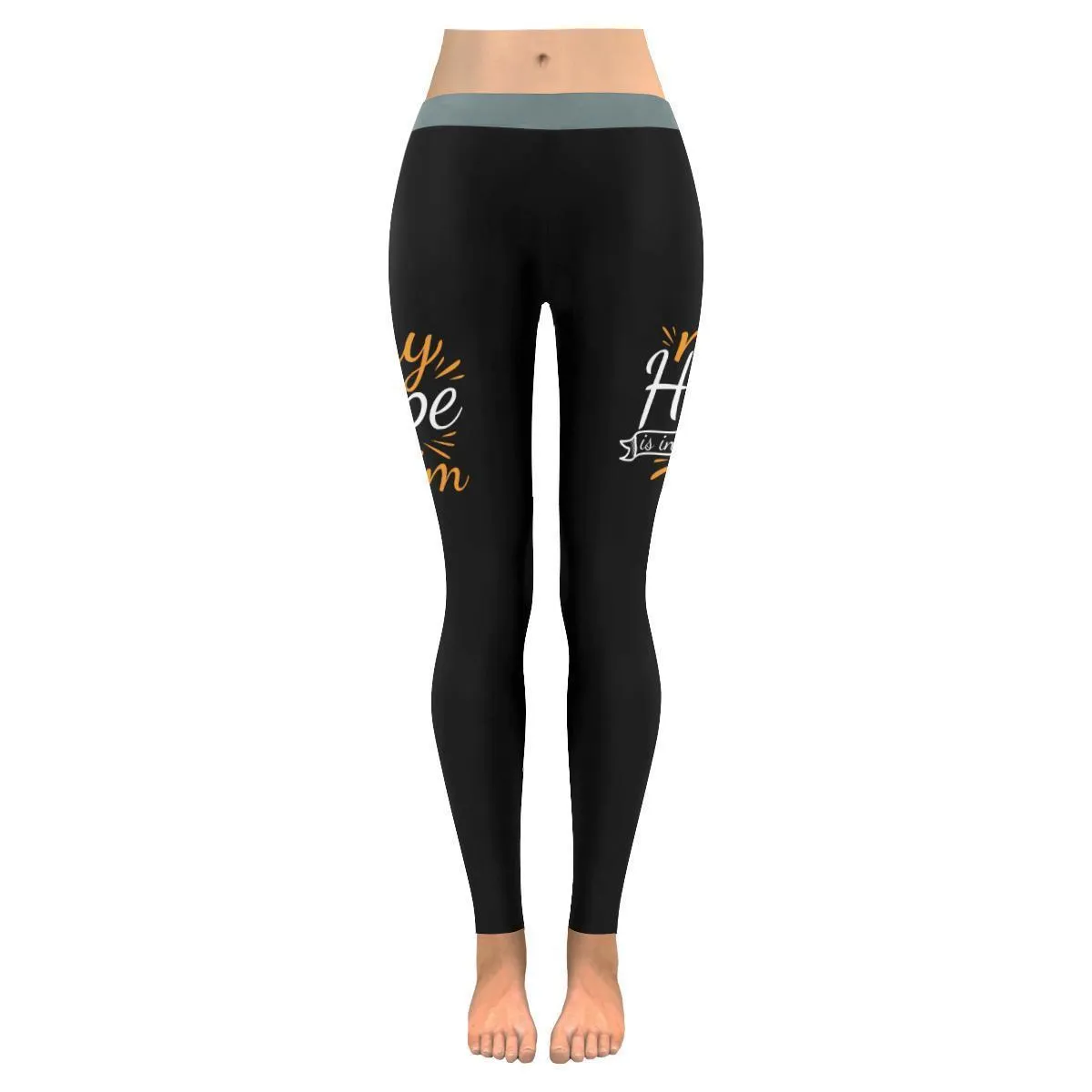 My Hope Is In Him Funny Christian Jesus Faith Upf40  Womens Leggings - Christian Leggings For Women