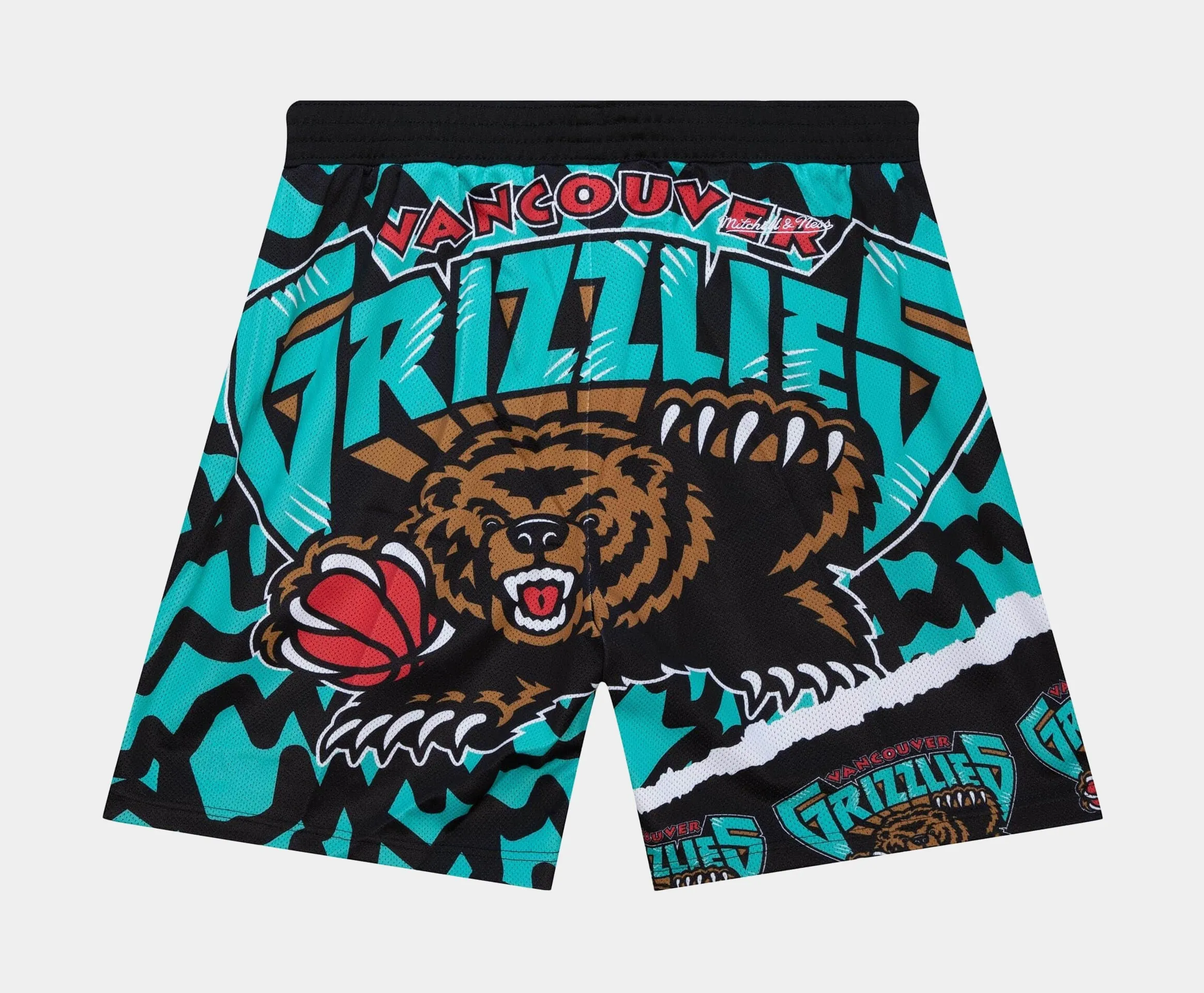 NBA Vancouver Grizzlies Jumbotron 2.0 Sublimated Shorts Mens Shorts (Blue/Black)