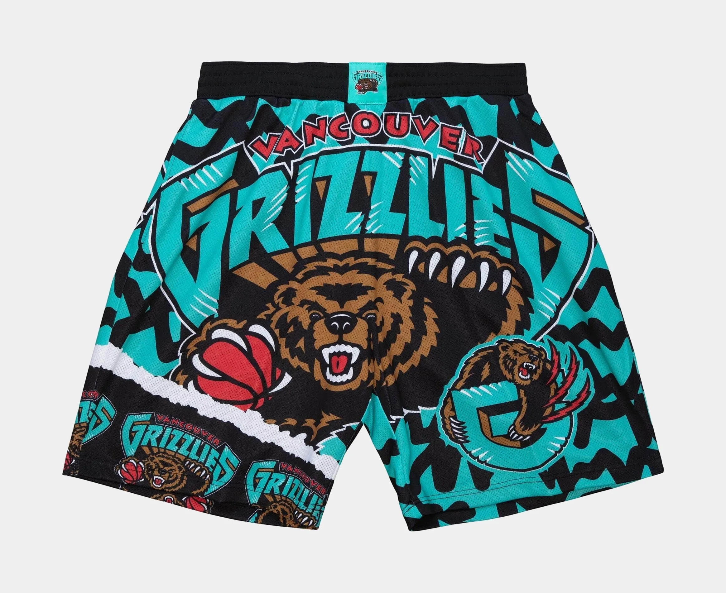 NBA Vancouver Grizzlies Jumbotron 2.0 Sublimated Shorts Mens Shorts (Blue/Black)