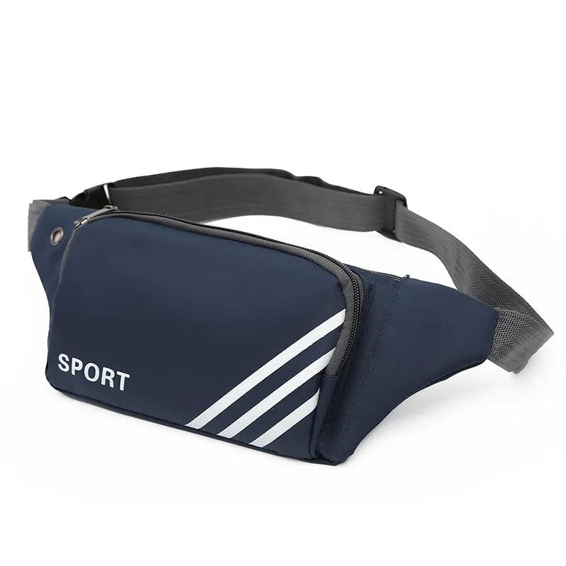 New Running Sports Men's Waist Bag Fashion Women's Cross-Body Chest Bag Change Cashier Mobile Phone Bag