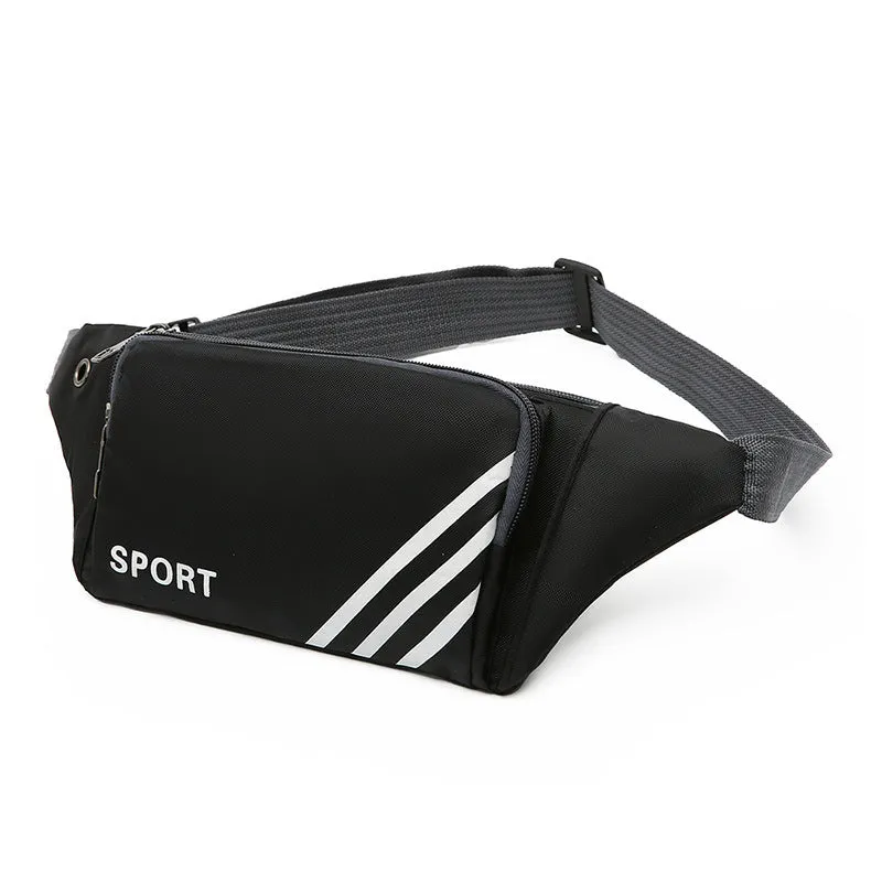 New Running Sports Men's Waist Bag Fashion Women's Cross-Body Chest Bag Change Cashier Mobile Phone Bag