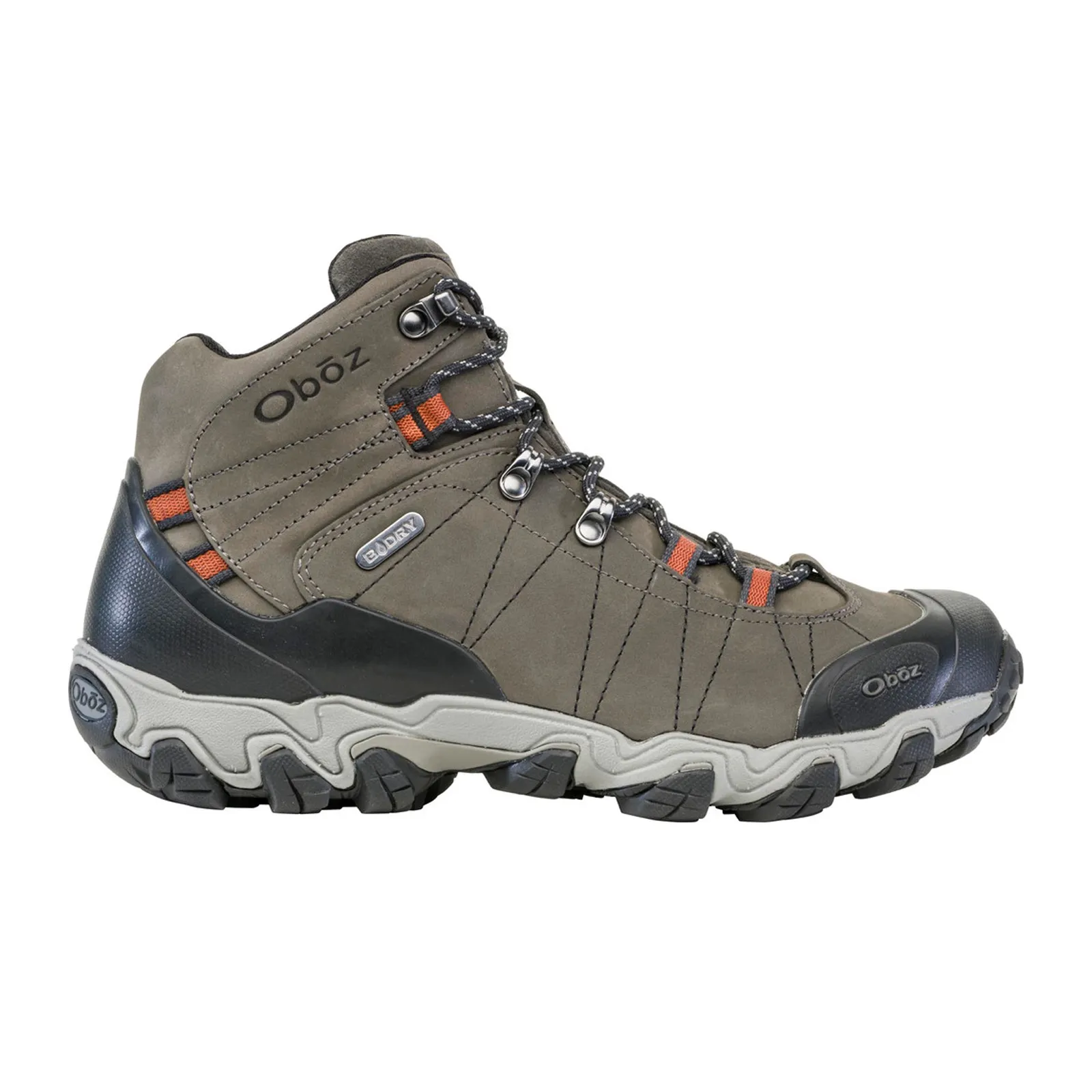 Oboz Bridger Mid B-DRY Hiking Boot (Men) - Raven Gray