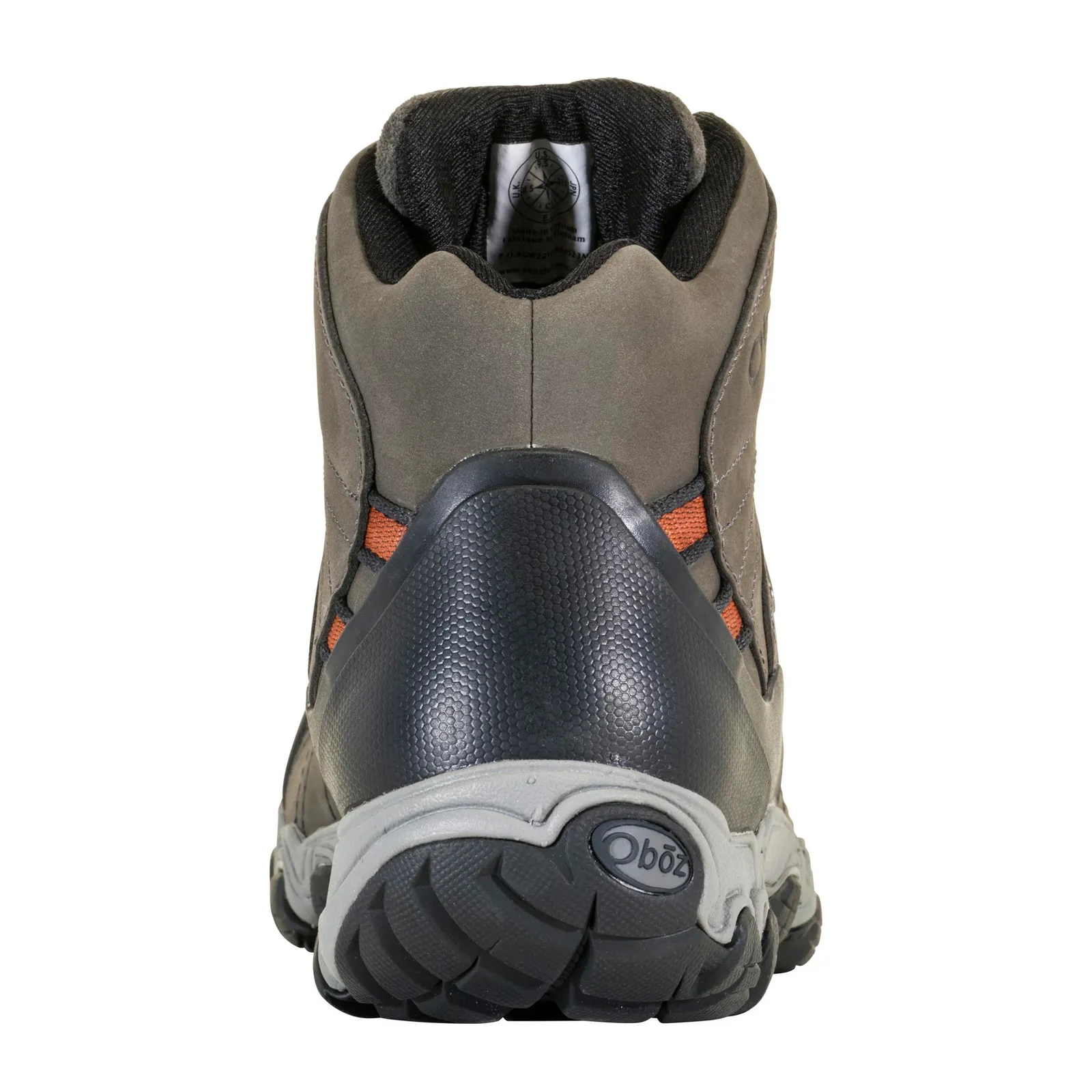 Oboz Bridger Mid B-DRY Hiking Boot (Men) - Raven Gray