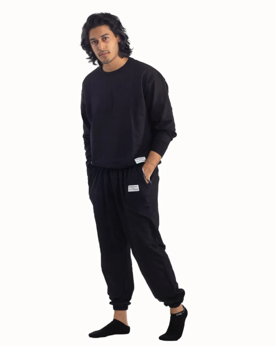 Organic Cotton Sweatsuit Unisex - COAL