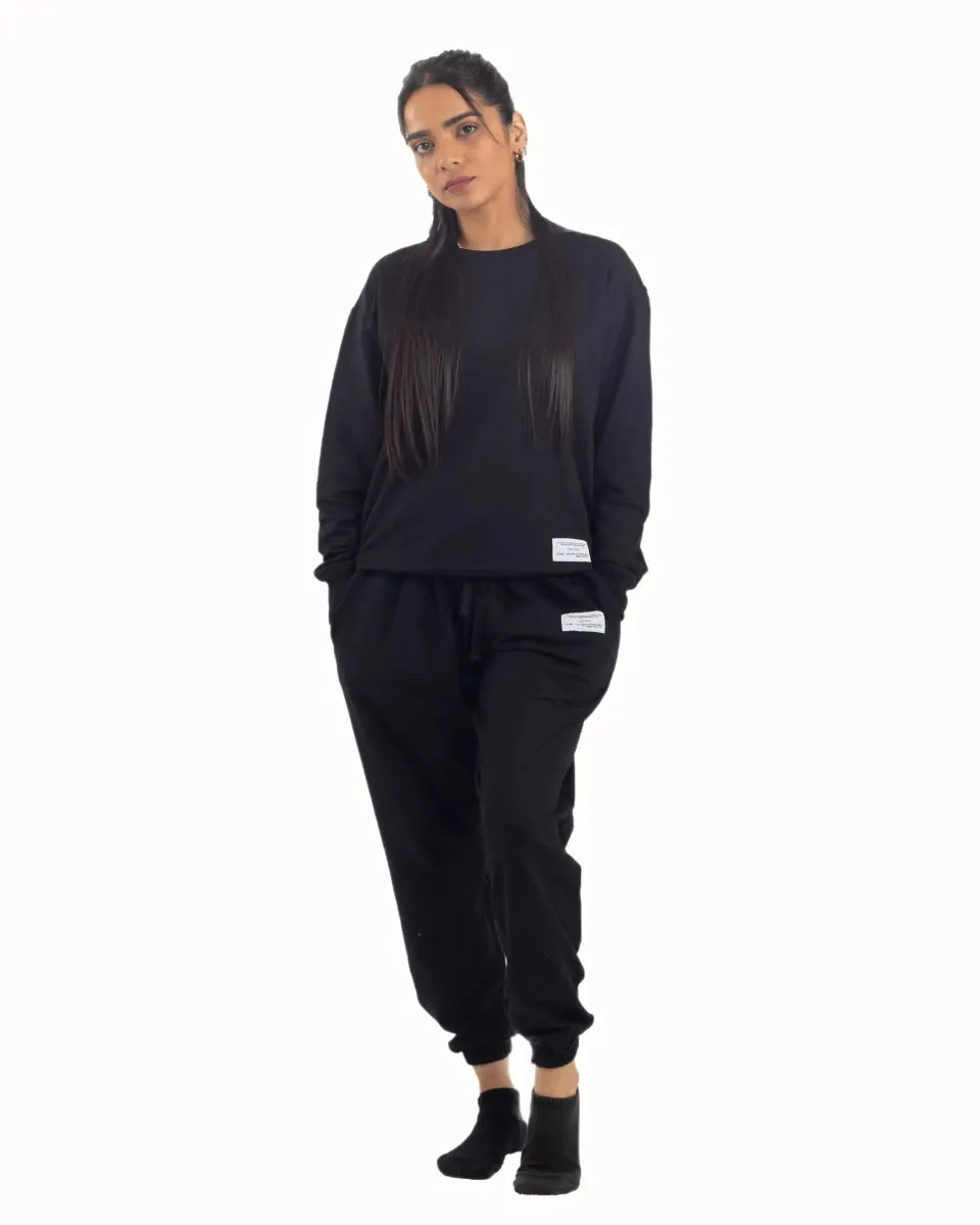 Organic Cotton Sweatsuit Unisex - COAL