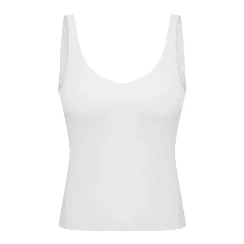 Sexy V-Neck Yoga Sports Tank Top With Padded Bras - SF1801