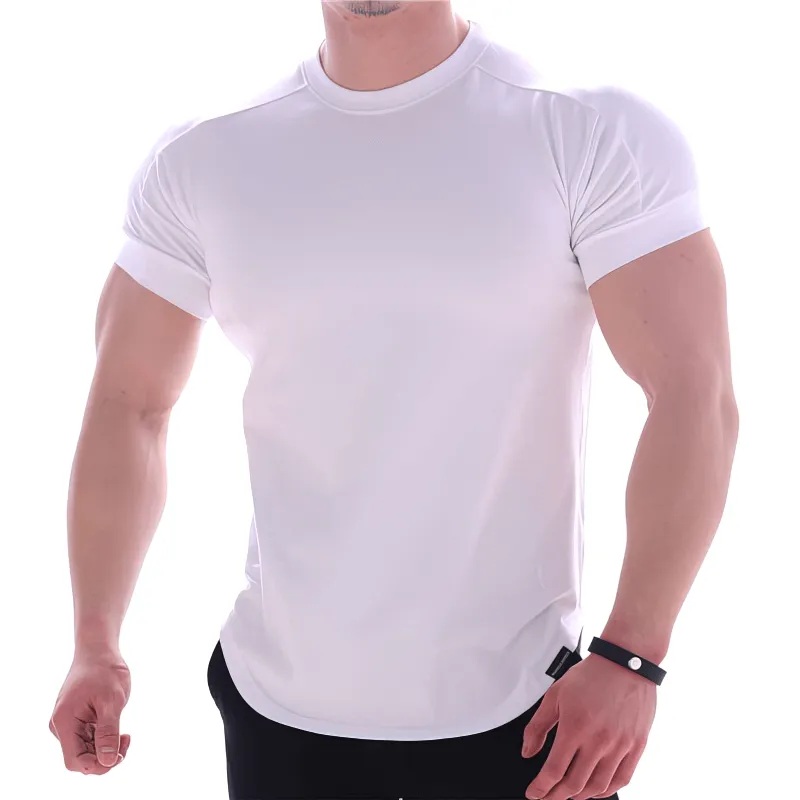 Sports Elastic Quick-Drying Men's Round Neck T-Shirt - SF1264