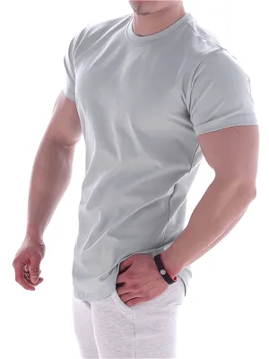 Sports Elastic Quick-Drying Men's Round Neck T-Shirt - SF1264