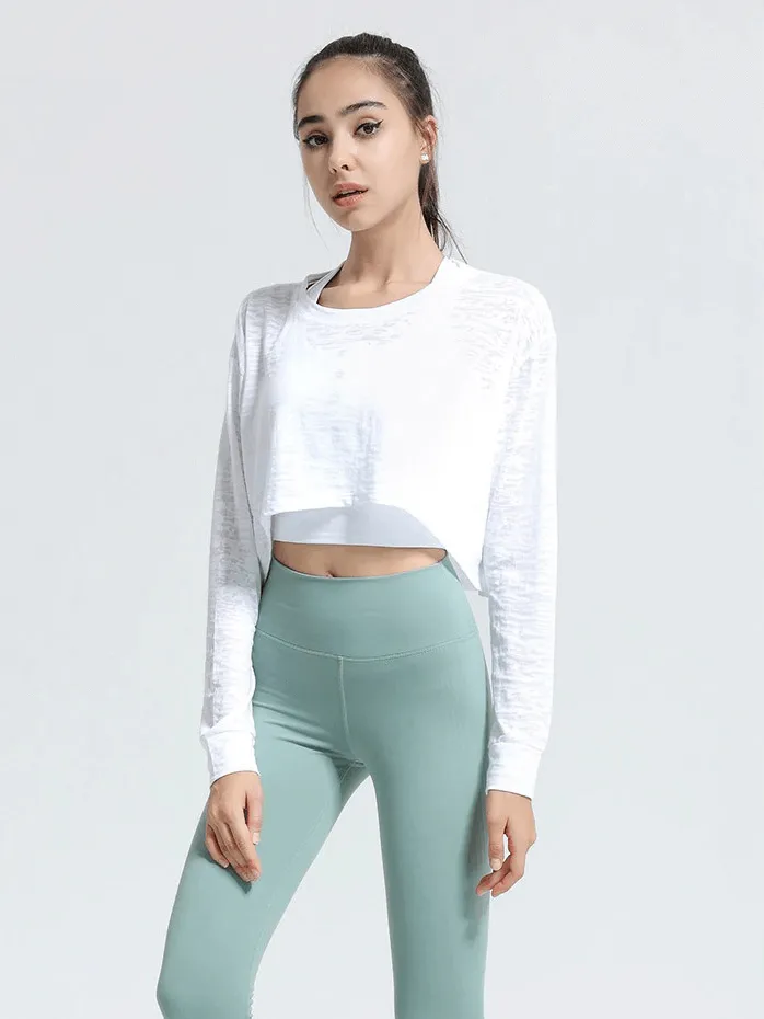 Sports Long-Sleeved Loose Top / Oversize Fitness Clothes - SF0124