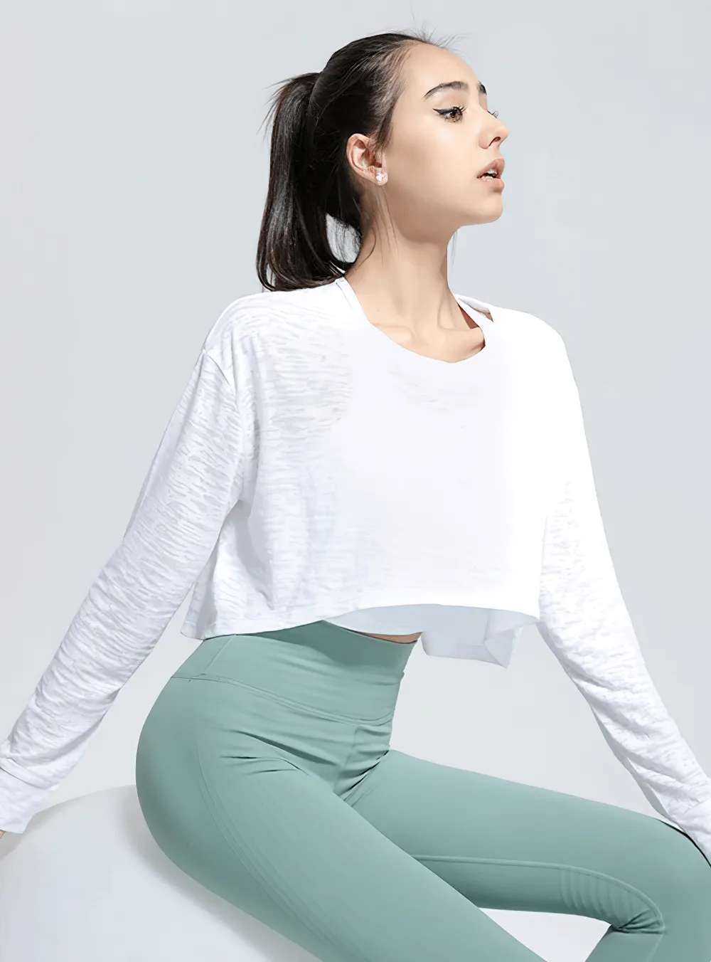 Sports Long-Sleeved Loose Top / Oversize Fitness Clothes - SF0124