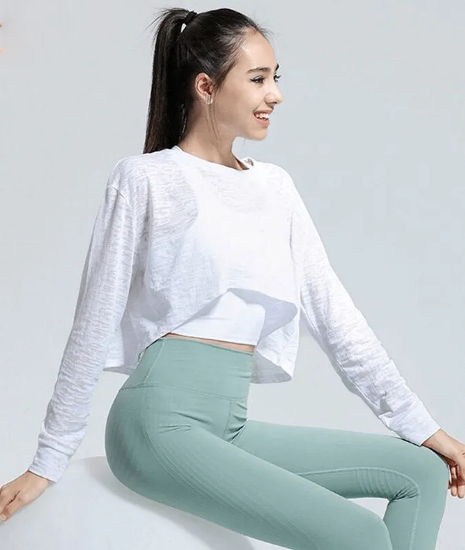 Sports Long-Sleeved Loose Top / Oversize Fitness Clothes - SF0124