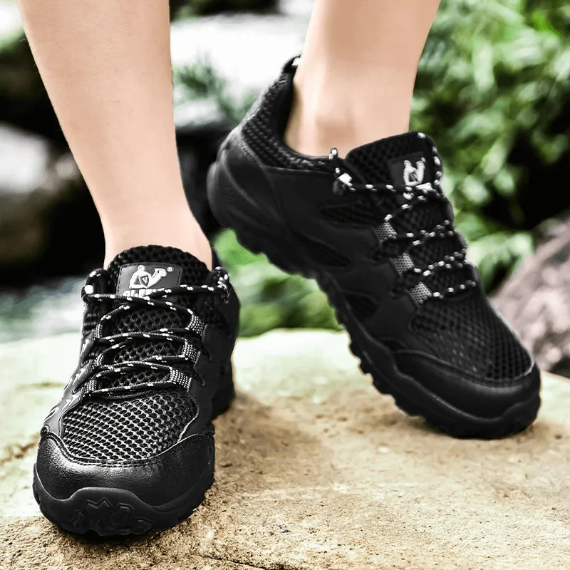 Stylish Mesh Breathable Training Sneakers with Anti-Slip Sole - SF0752