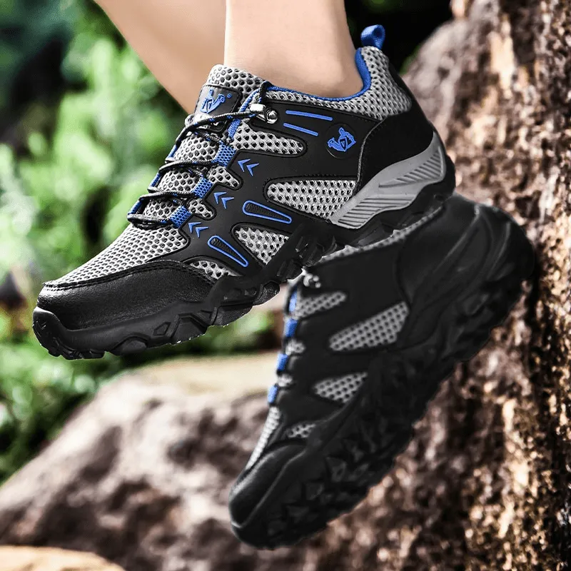 Stylish Mesh Breathable Training Sneakers with Anti-Slip Sole - SF0752