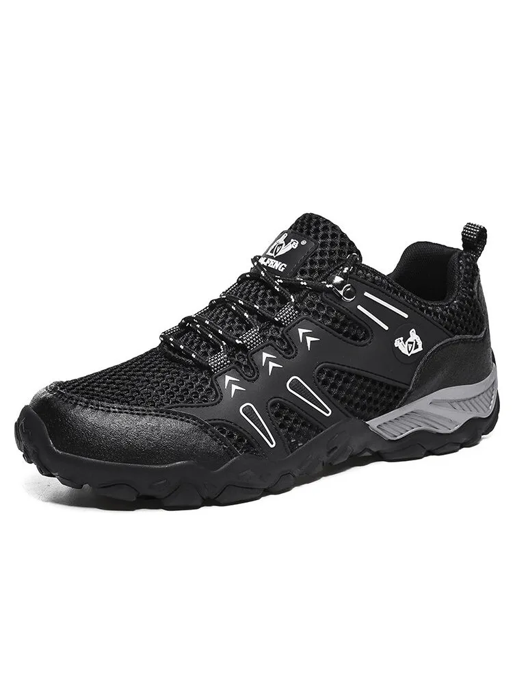 Stylish Mesh Breathable Training Sneakers with Anti-Slip Sole - SF0752