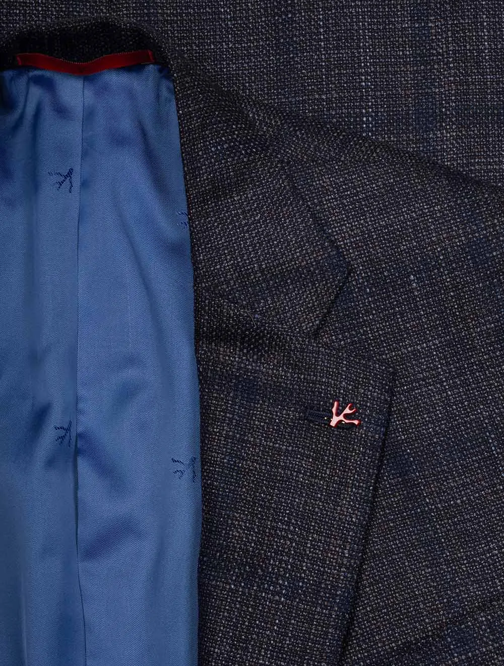 Subtle Check Sports Jacket Navy