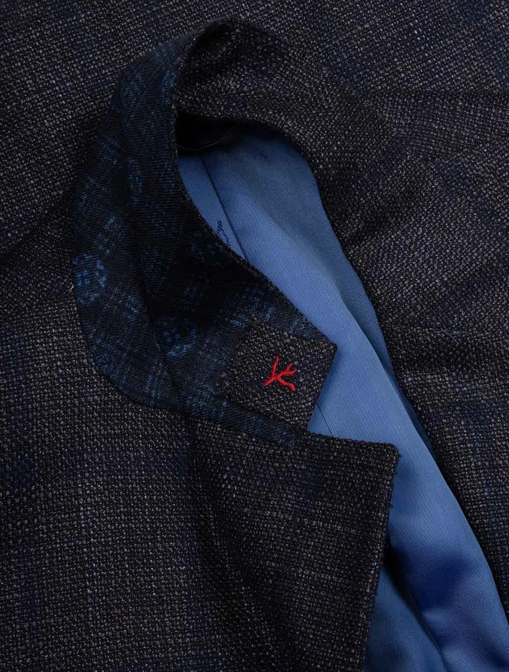 Subtle Check Sports Jacket Navy