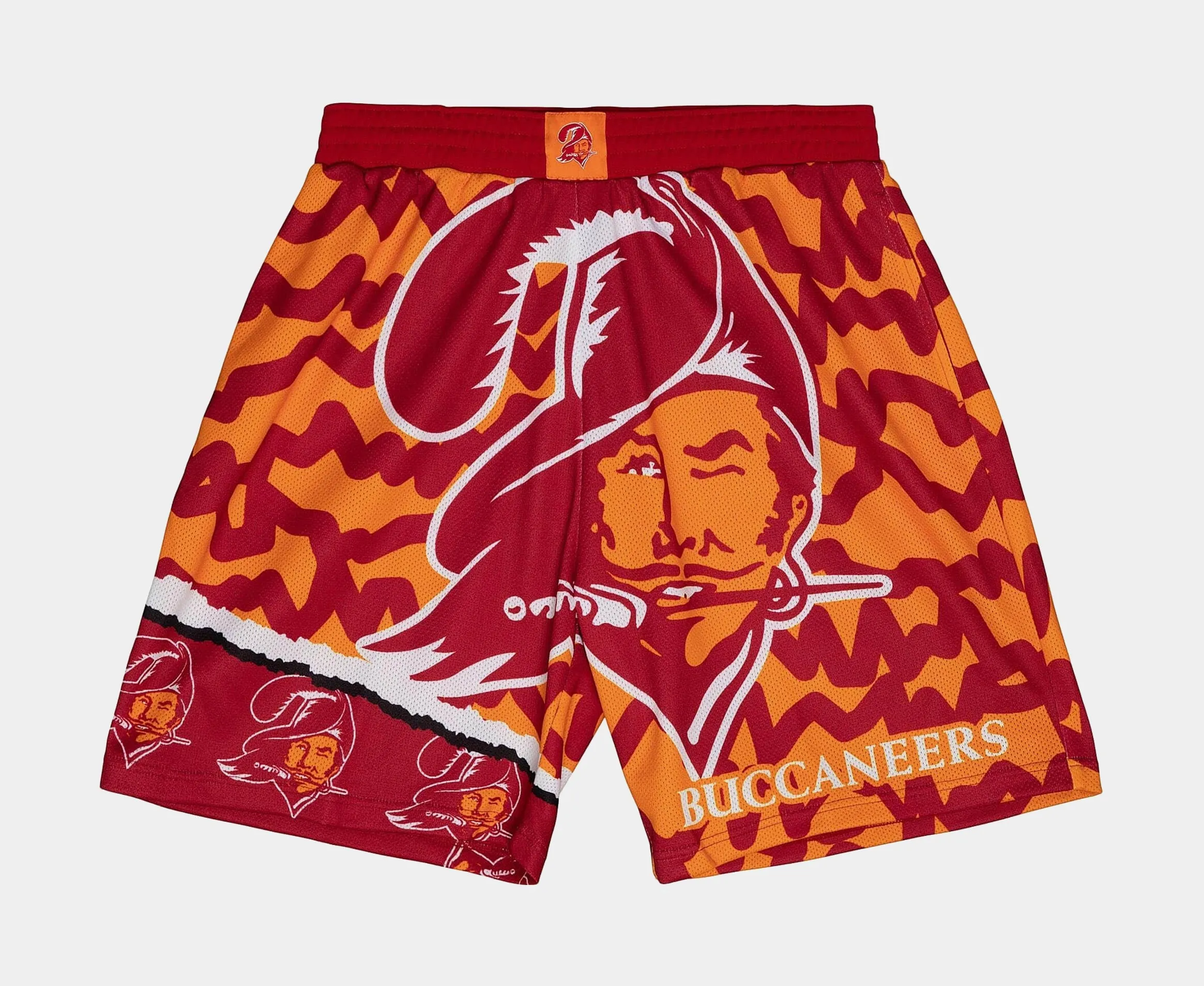 Tampa Bay Buccaneers Jumbotron 2.0 Sublimated Shorts Mens Shorts (Red/Orange)