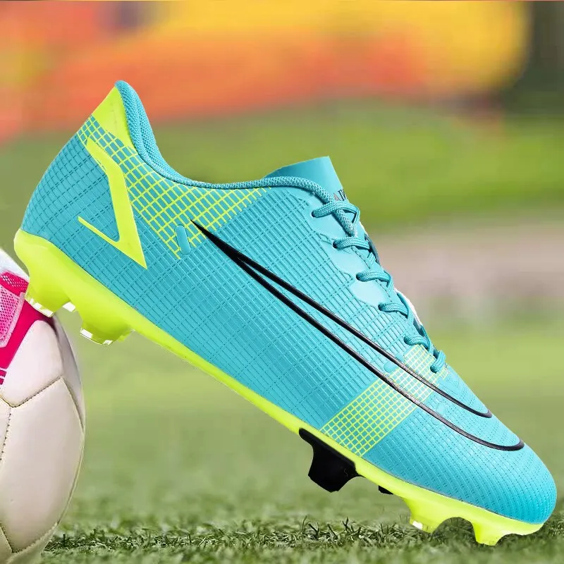 Toleet Men Pro Soccer Shoes AG/TF High-Top Ankle Football Boots Teens Anti-Skid Training Sneakers Kids Lightweight Sports Footwear